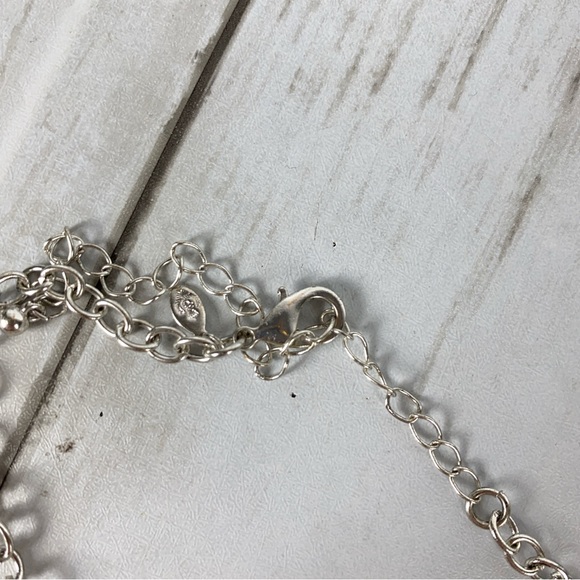 Premier Designs Necklace Circles Multicolored Silver Tone Statement Bib Boho - Picture 4 of 6